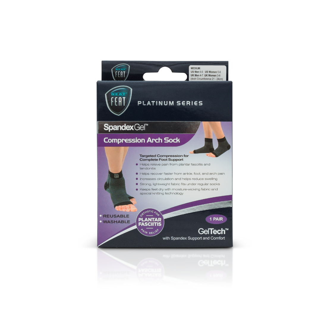 Platinum Series Spandex Gel Compression Arch Sock