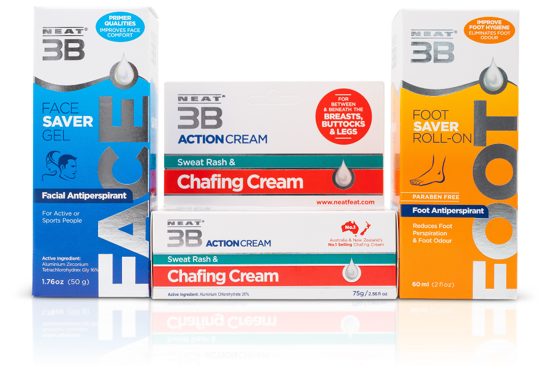 Facesaver, Chafing Cream and Footsaver