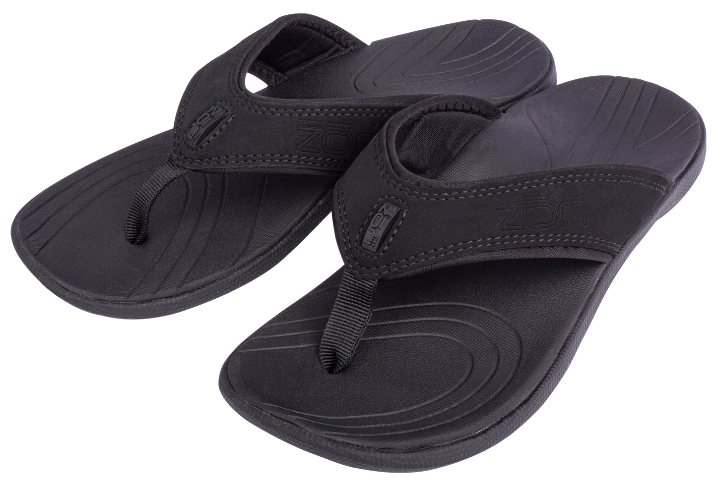 NEW COLOR ADDED - Neat Zori Black Slimline Orthotic Thong / Sandal Water Resistant and Comfortable