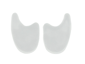 Neat Feat Gel Toe Separators, white with gel lining, designed to separate and align toes for added comfort.