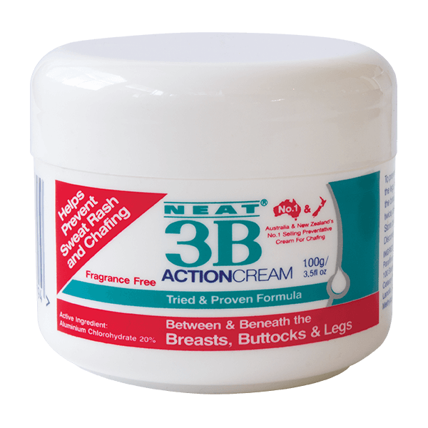 Neat 3B Action Cream 100g For Chafing and Sweat Rash - Neat Feat Foot & Body Care