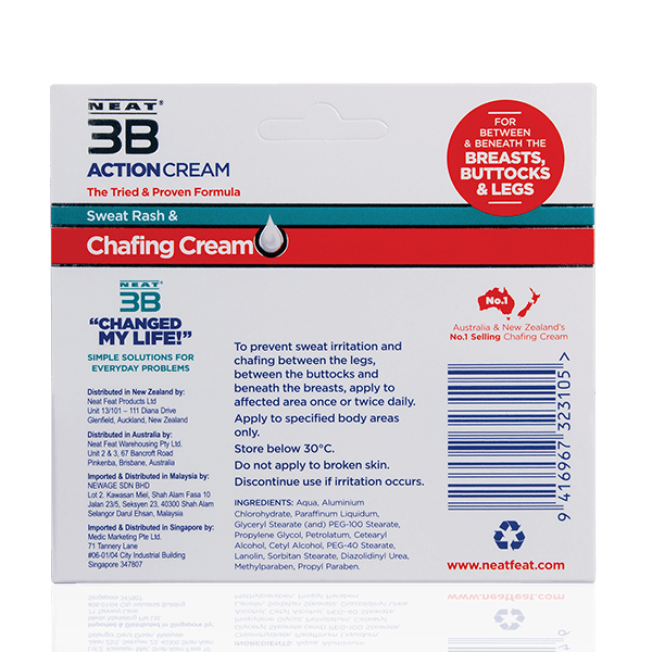 Neat 3B Action Cream 75g for chafing - Neat Feat Foot & Body Care