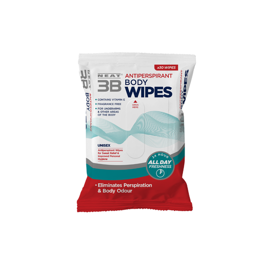 Neat 3B Antiperspirant Body Wipes – 30 Wipes
