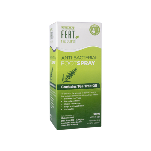 Neat Feat Antibacterial Foot Spray 50ML For Nail Fungus and Athletes Foot