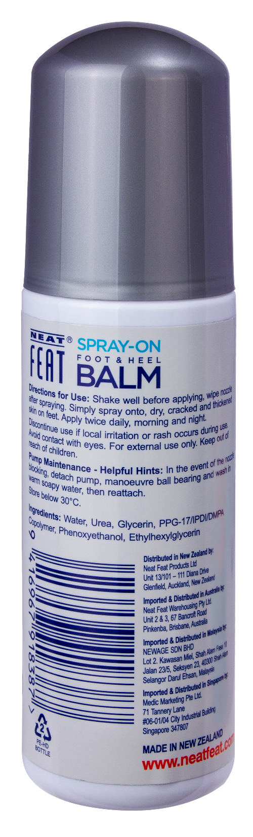 Spray On Foot and Heel Balm for Dry, Cracked feet