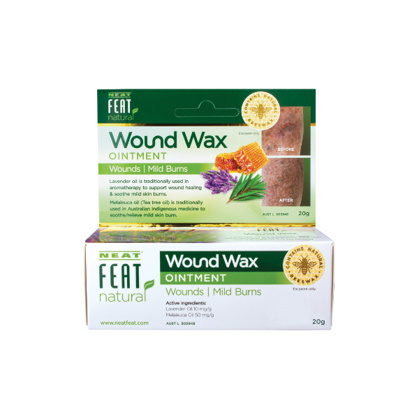 Neat Feat Natural Wound Wax Ointment 20g – Cuts, Burns & Minor Skin Relief