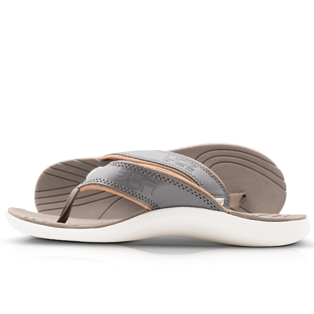 Neat Zori Pewter Slimline Orthotic Thong / Sandal Water Resistant and Comfortable