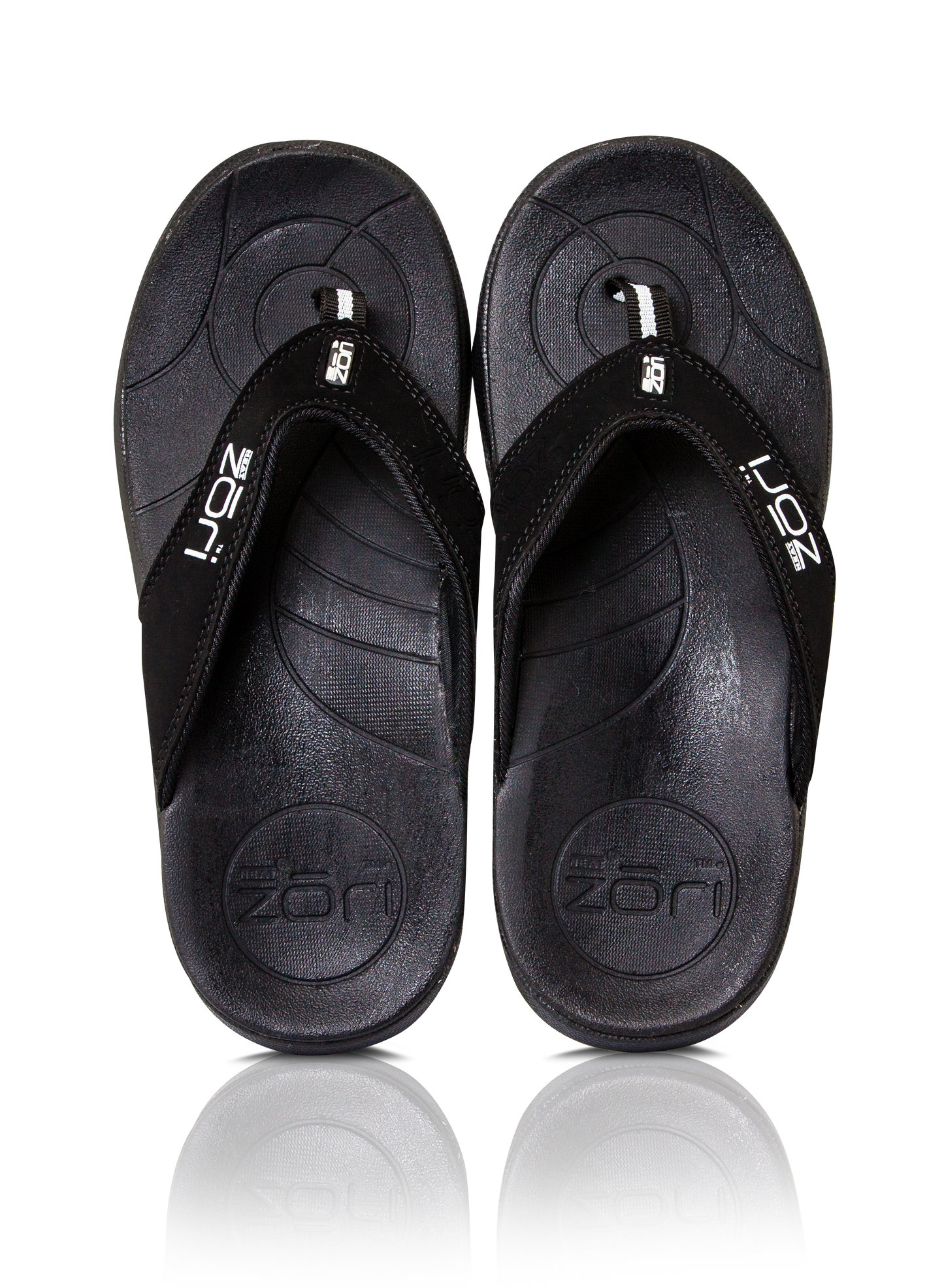 Netter zori noire noire string / sandale résistant à l'eau, saine et confortable