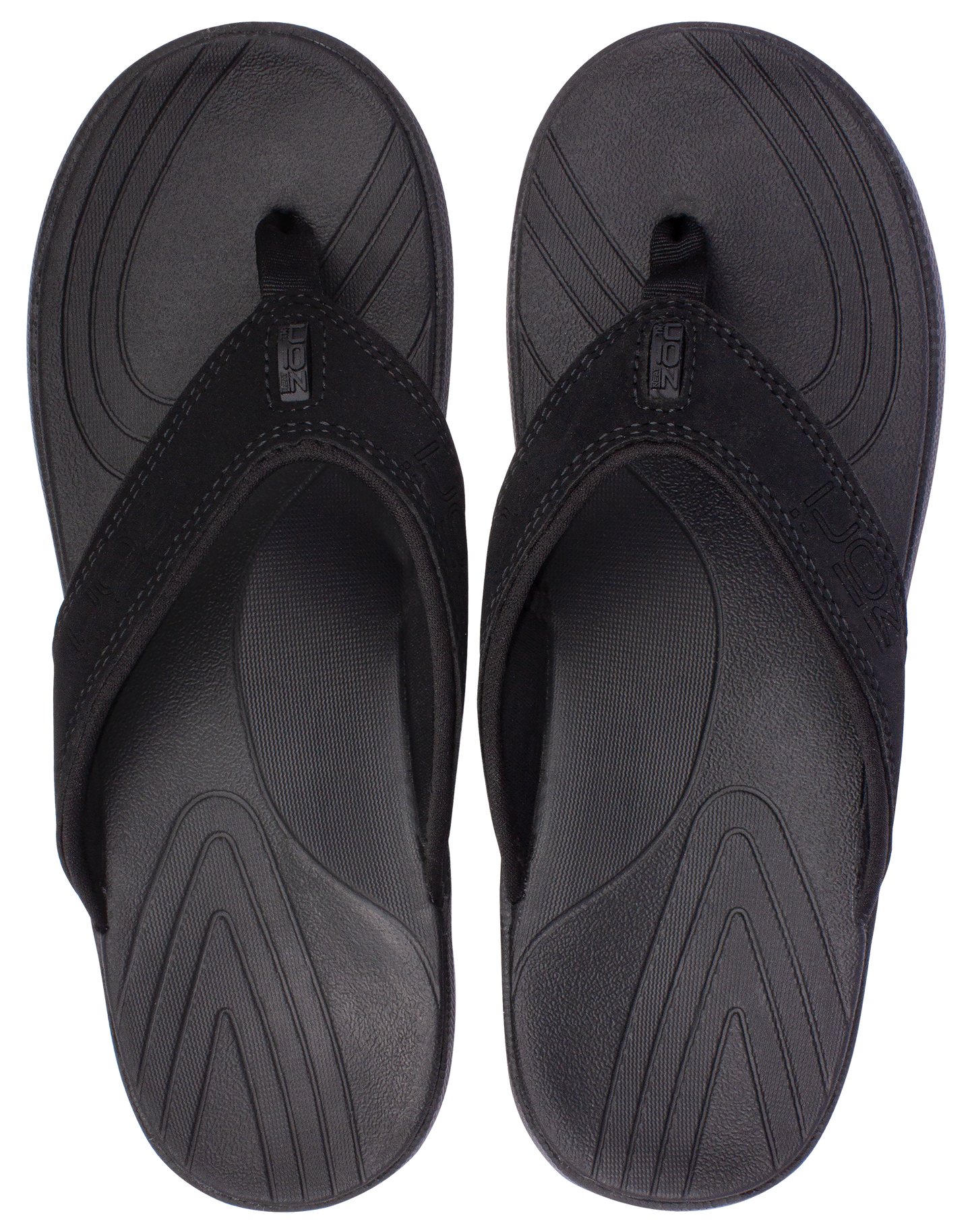 NEW COLOR ADDED - Neat Zori Black Slimline Orthotic Thong / Sandal Water Resistant and Comfortable