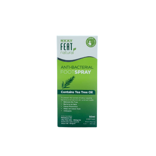 Neat Feat Antibacterial Foot Spray 50ML For Nail Fungus and Athletes Foot