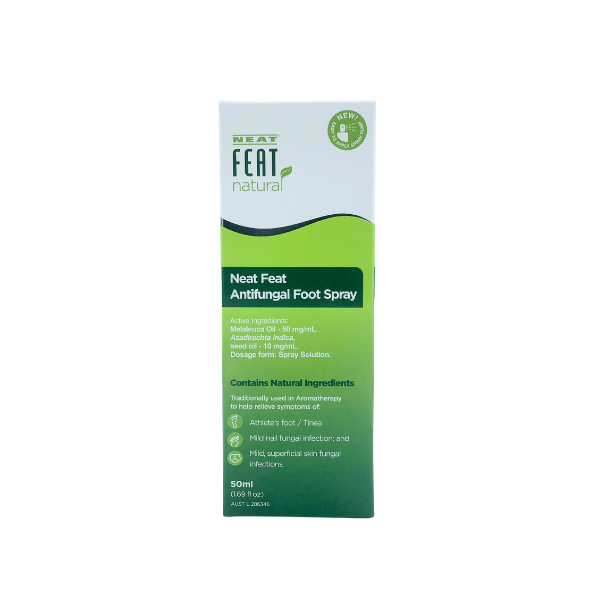 Neat Feat Natural Antifungal Foot Spray For Nail Fungus and Athletes Foot