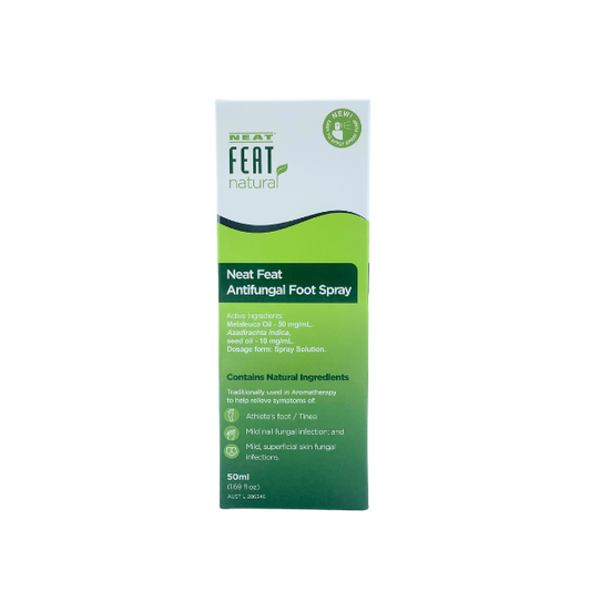 Spray de pied antifongique naturel soigné pour champignons à ongles et pied d'athlète