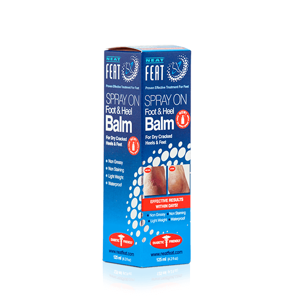 Spray On Foot and Heel Balm for Dry, Cracked feet - Neat Feat Foot & Body Care