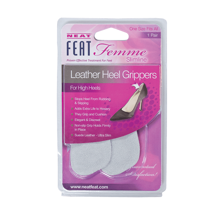 Femme Leather Heel Grippers Protection from Painful Rubbing - Neat Feat Foot & Body Care