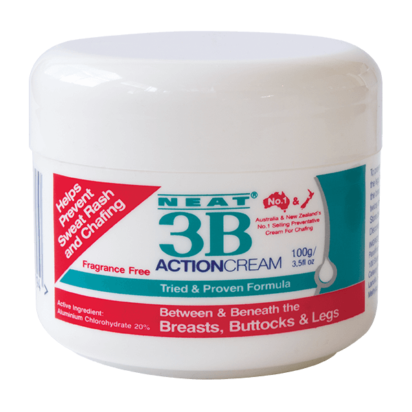 Neat 3B Action Cream 100g For Chafing and Sweat Rash – Neat Feat Foot &  Body Care
