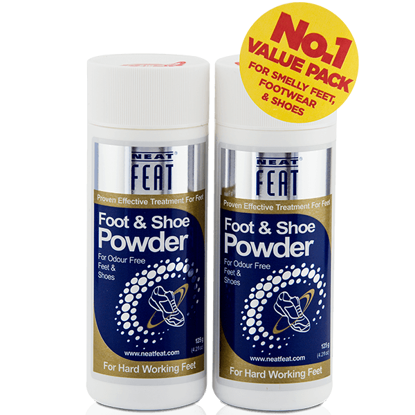 Neat Foot & Shoe Powder Eliminating Feet and Shoe Odours Twin-Pack - Neat Feat Foot & Body Care