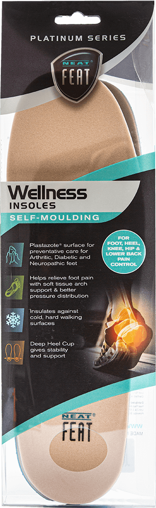 Platinum Series Wellness Self Moulding Insole For Friction Free Feet - Neat Feat Foot & Body Care